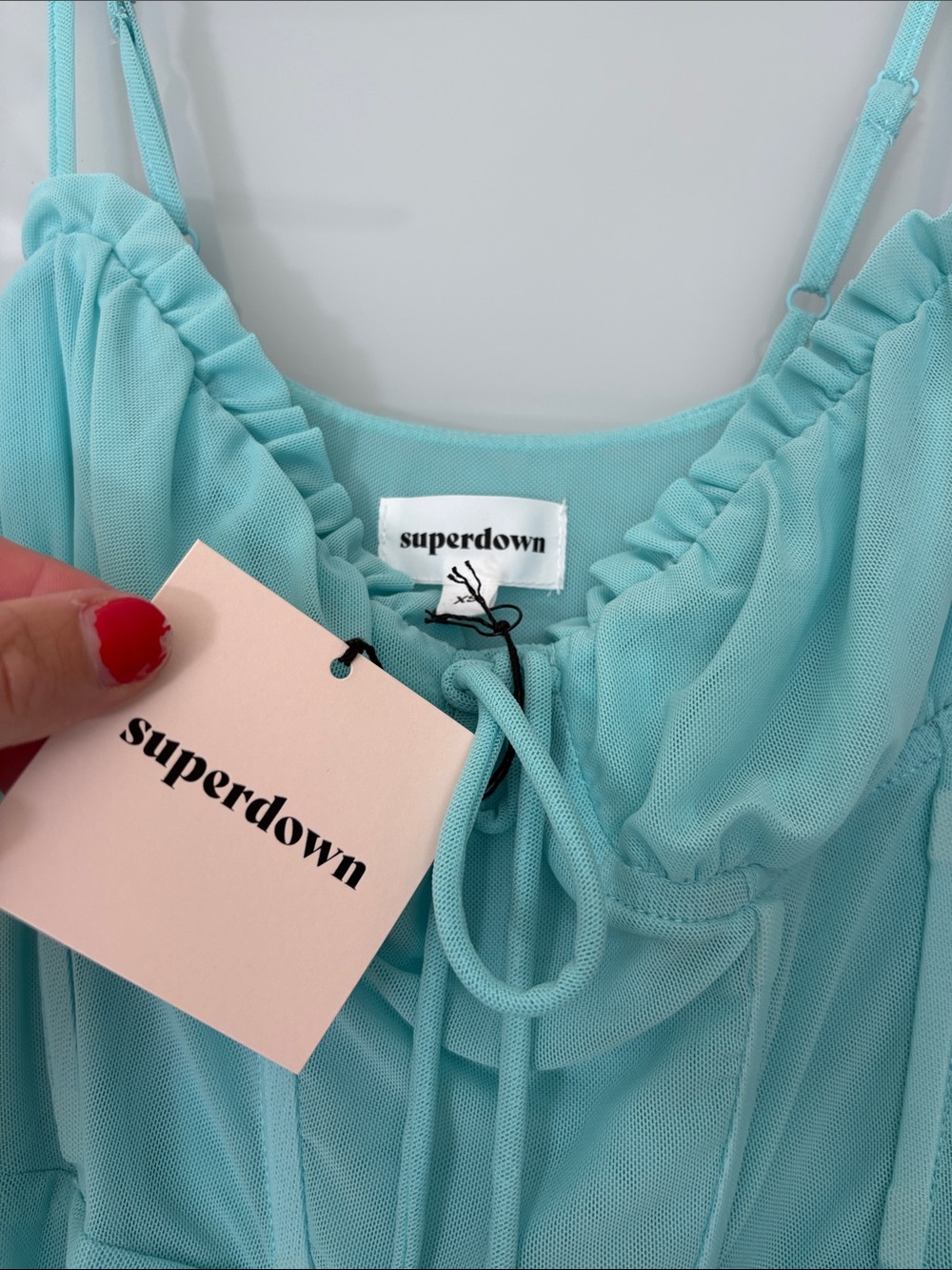 Super down Riley Ruched mini dress - Picture 5 of 5